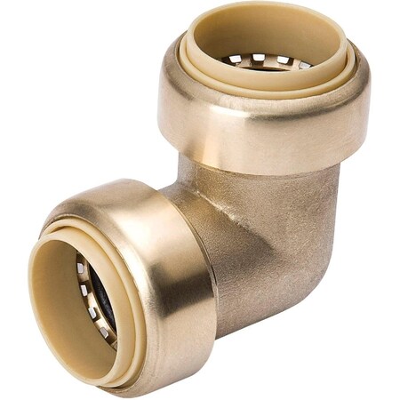 Proline 1/2 In. PF x 1/2 In. PF 90 Deg. Push Fit Brass Elbow 1/4 Bend 6631-003